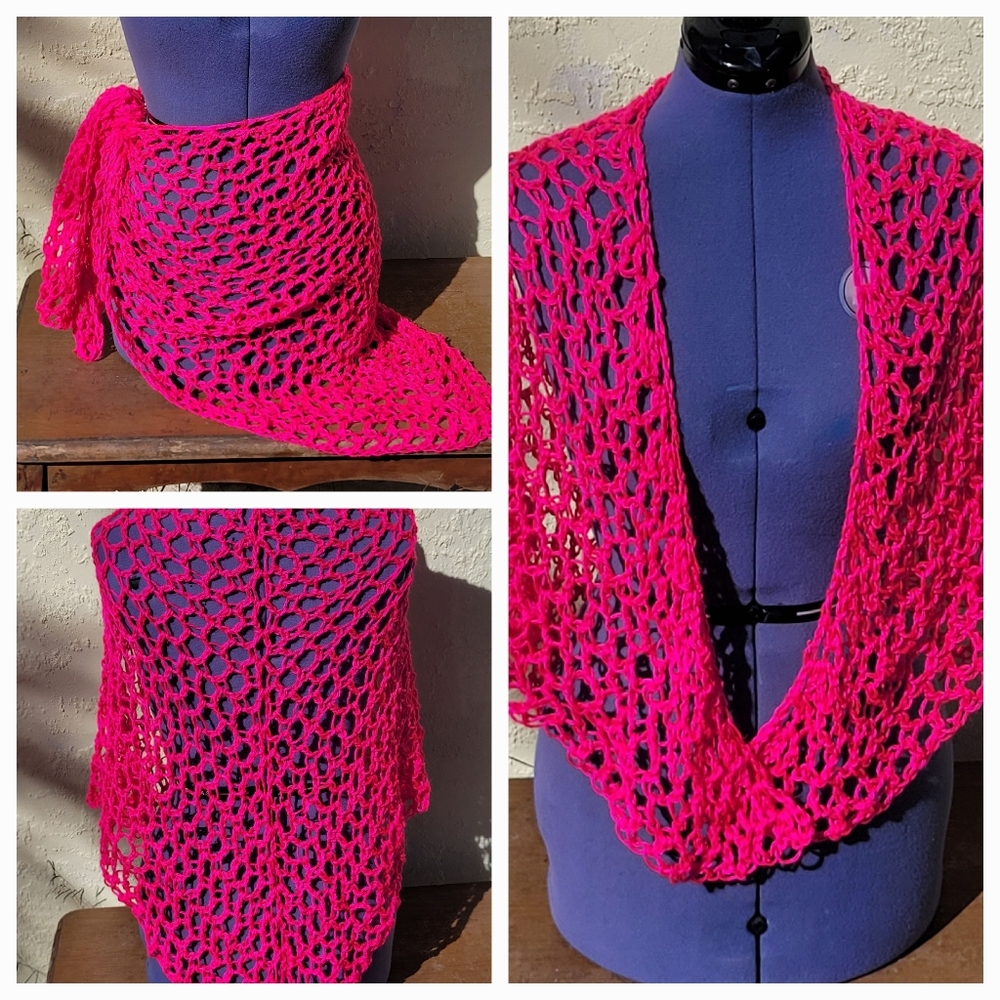 COPY - Sarong, shawl, handmade, crochet